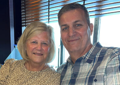 Deb Brown and her husband